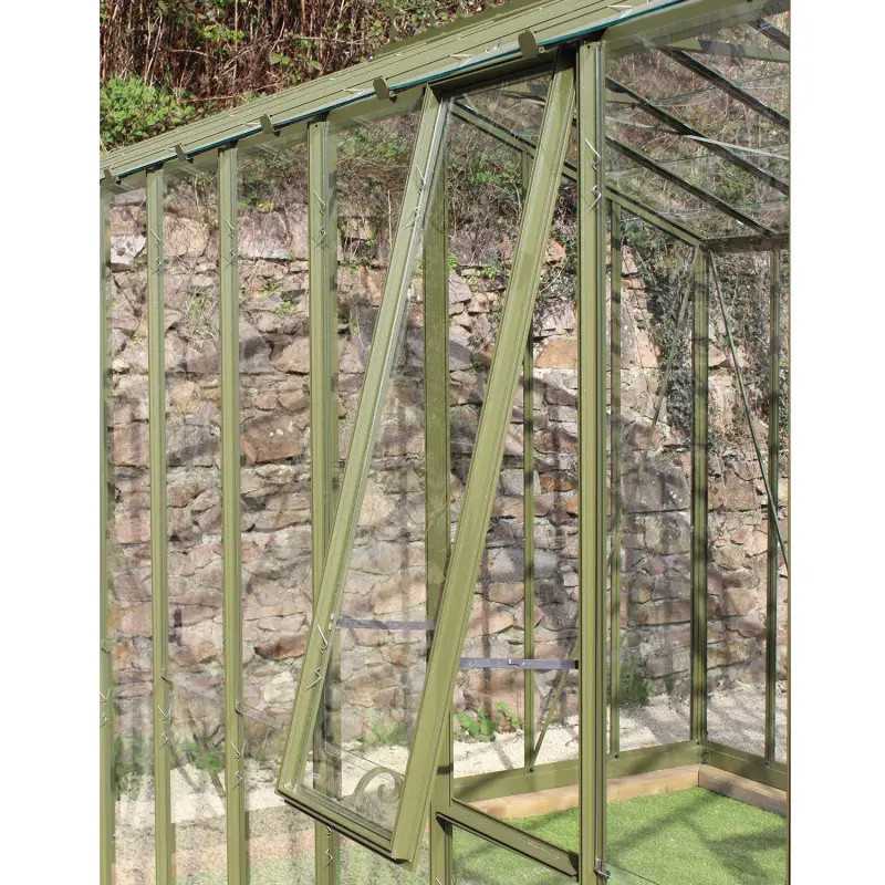 Serre à l'ancienne AUTHENTIQUE sur base aluminium