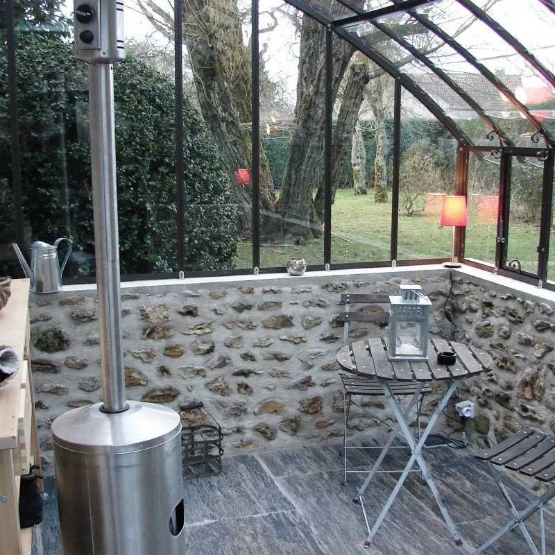 Serre à l'ancienne CHAMBORD largeur 2.80 m sur muret