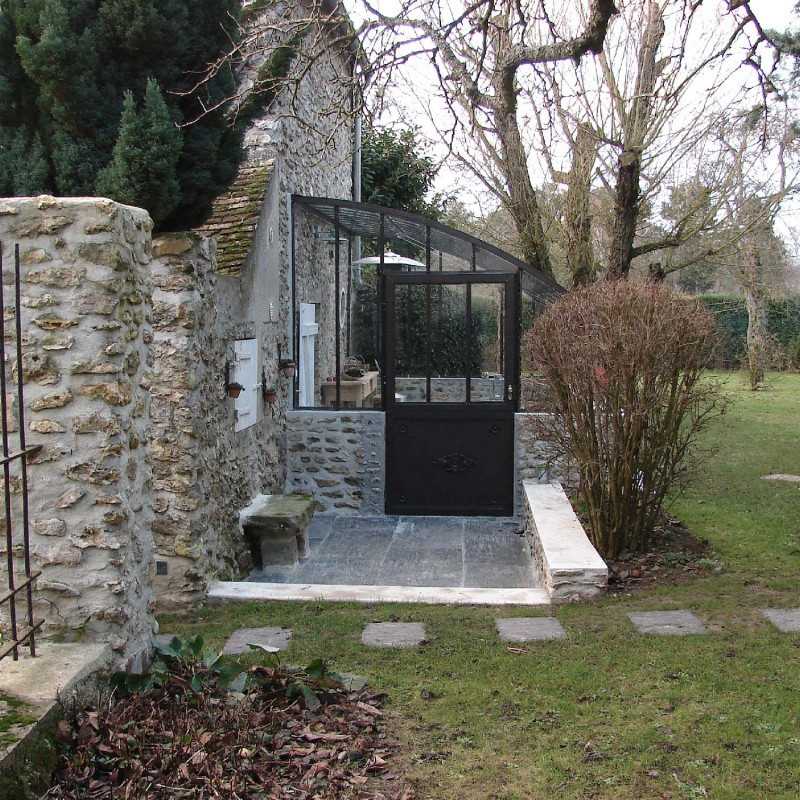 Serre à l'ancienne CHAMBORD largeur 2.80 m sur muret