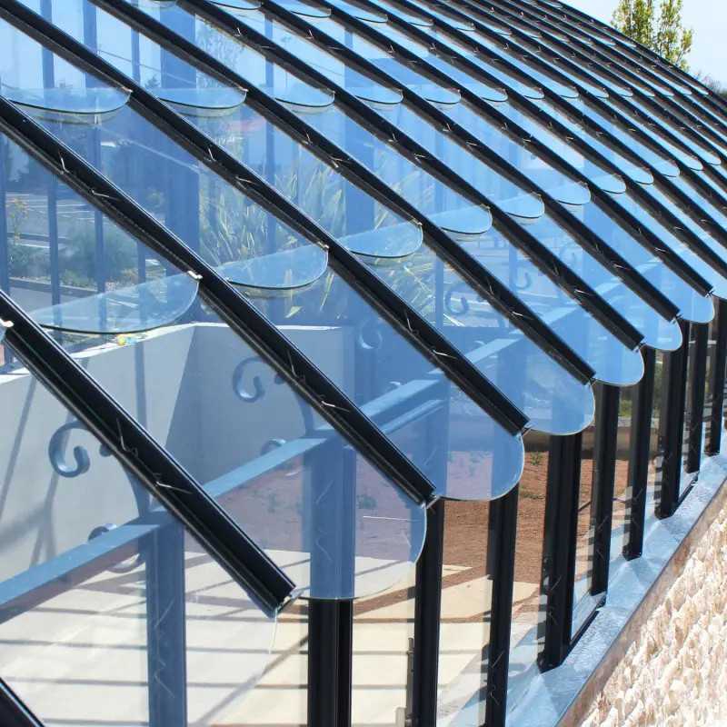 Serre à l'ancienne VERSAILLES largeur 2.80 m sur muret