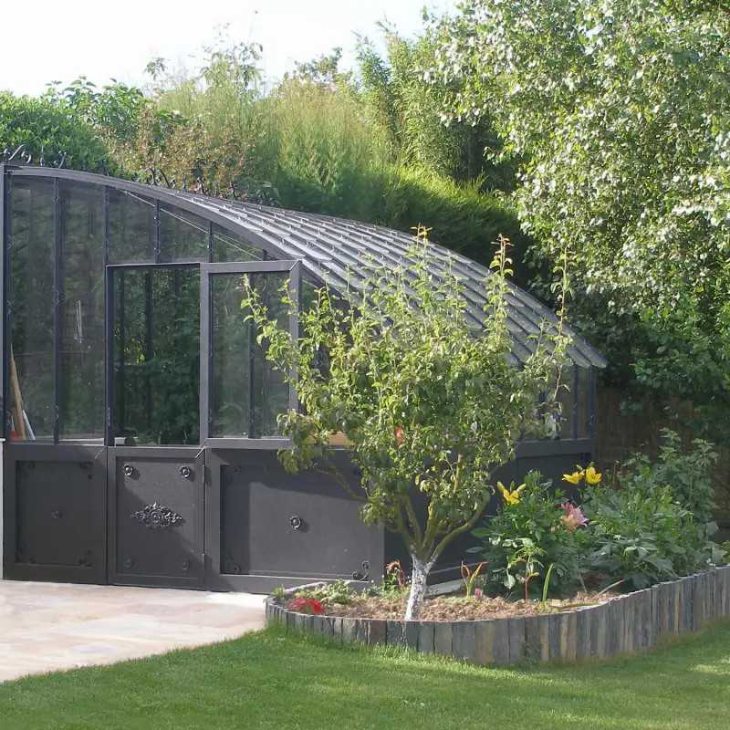 Serre à l'ancienne VERSAILLES largeur 2.80 m sur embase aluminium