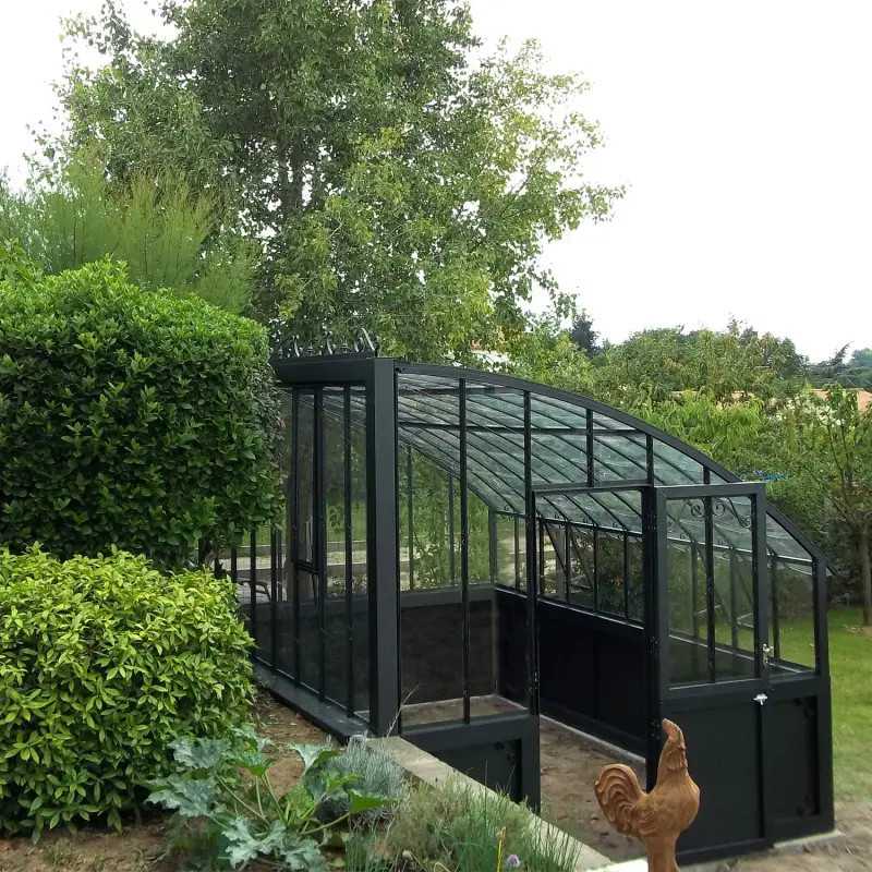 Serre à l'ancienne VERSAILLES largeur 2.80 m sur embase aluminium