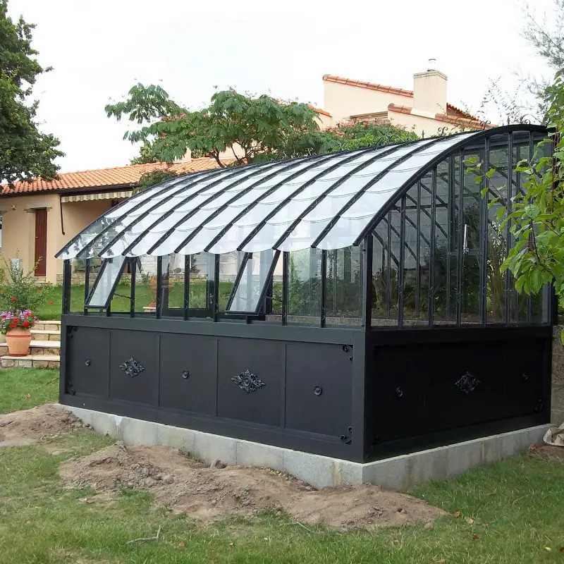 Serre à l'ancienne VERSAILLES largeur 2.80 m sur embase aluminium