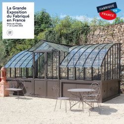 Serre à l'ancienne MIRABEAU largeur 3.70 m sur muret