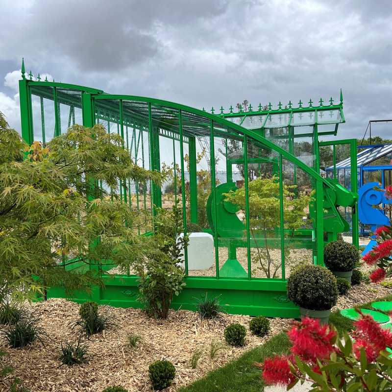 Serre à l'ancienne MIRABEAU largeur 3.70 m sur embase aluminium