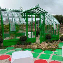 Serre à l'ancienne MIRABEAU largeur 3.70 m sur embase aluminium