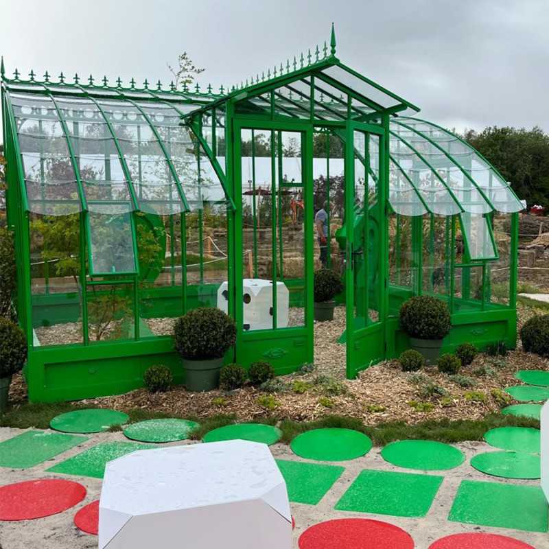 Serre à l'ancienne MIRABEAU largeur 3.70 m sur embase aluminium