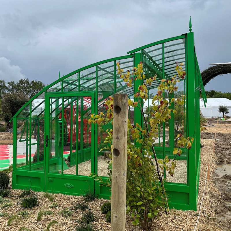 Serre à l'ancienne MIRABEAU largeur 3.70 m sur embase aluminium