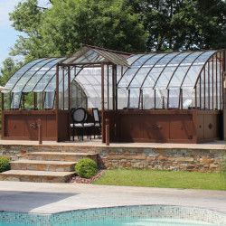 Serre à l'ancienne AMBOISE largeur 5.60 m sur embase aluminium