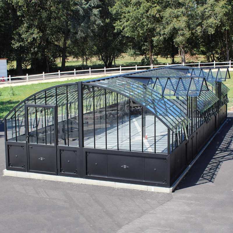 Serre à l'ancienne AMBOISE largeur 5.60 m sur embase aluminium