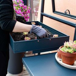 Bancal de cultivo con fondo desmontable de aluminio