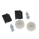 Kit 2 ruedas y 2 guías de puerta - Gama NATURA