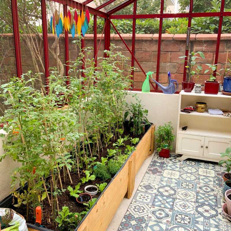 Serre LUXIA Rétro Sur Muret Largeur 2.36 m