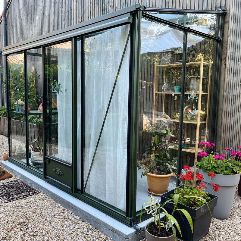 Sombra para invernaderos LUXIA adosados profundidad 1,58 m