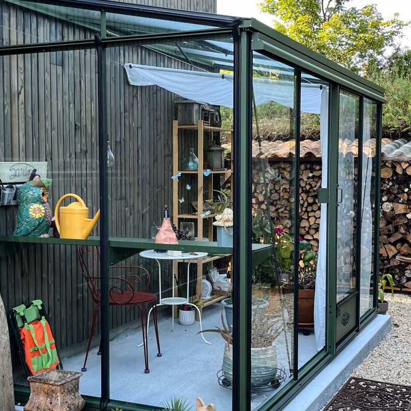 Sombra para invernaderos LUXIA adosados profundidad 2,32 m