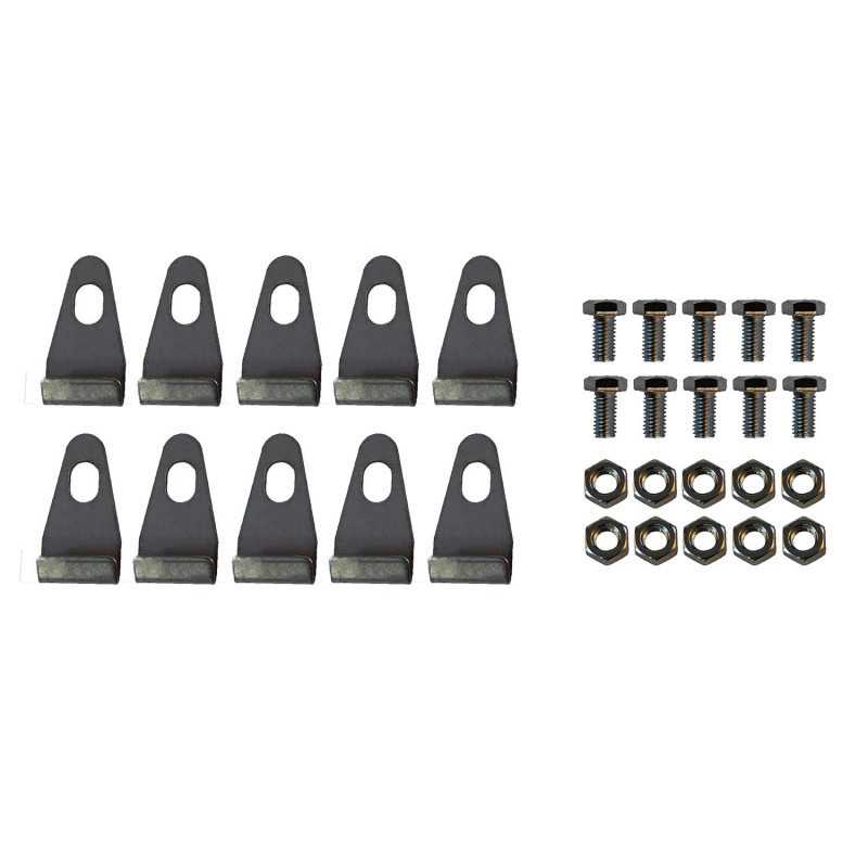 Ganchos de fijación de base para invernaderos NATURA