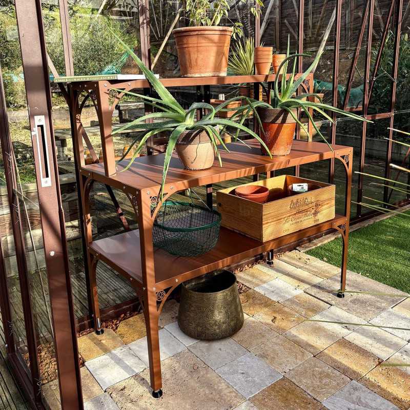 Mesa 2 niveles con sobremesa