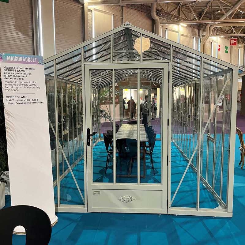 Serre reconditionnée AUTHENTIQUE largeur 2,75 x 6,05 m