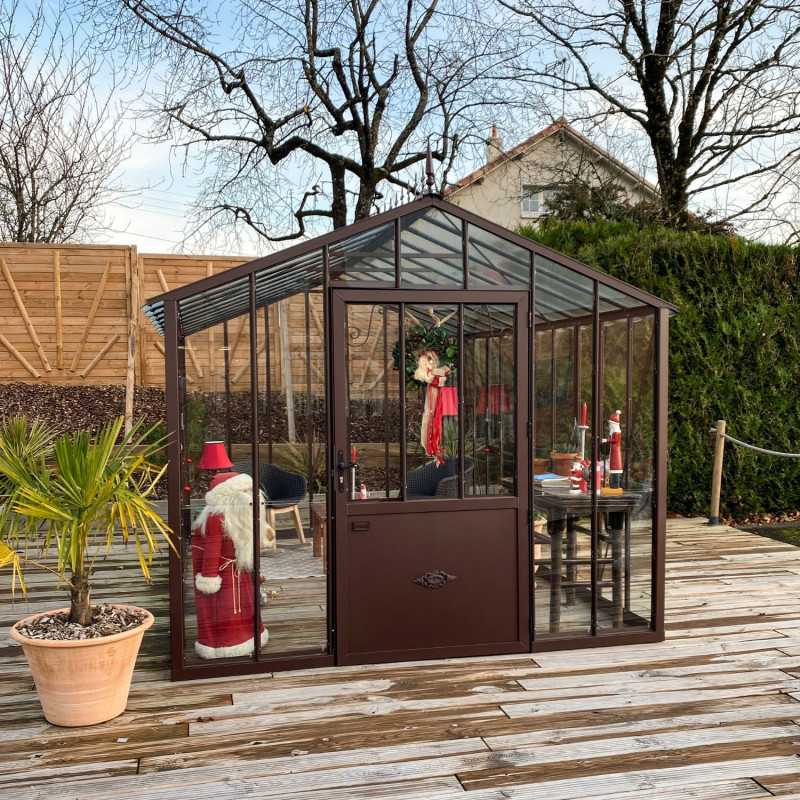 Serre reconditionnée AUTHENTIQUE largeur 2,75 x 3,80 m