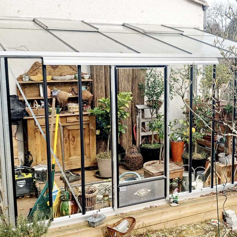 Invernadero LUXIA Retro adosado anchura 2,32 m