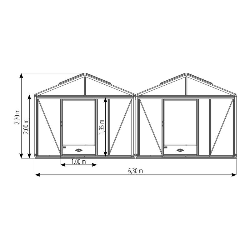 Invernadero SUPRA 2 chapelles