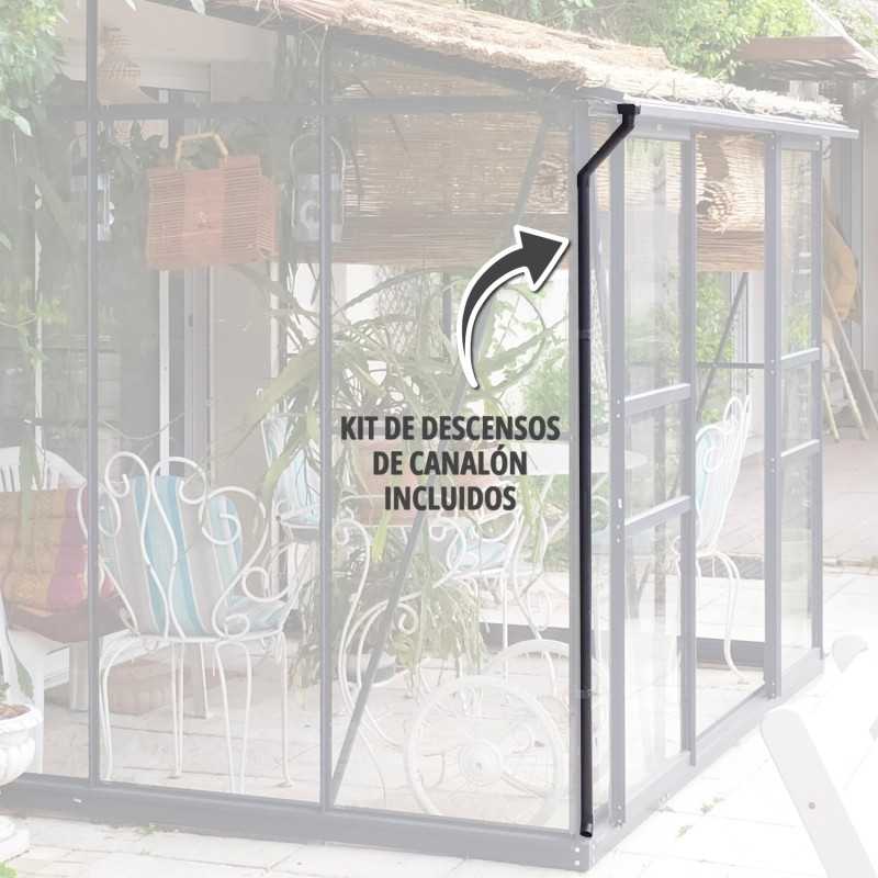 Invernadero adosado MÉLISSA 1,30 m²