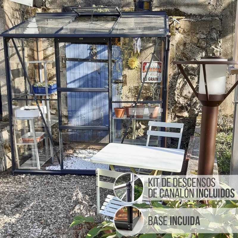 Invernadero adosado MÉLISSA 2,50 m²