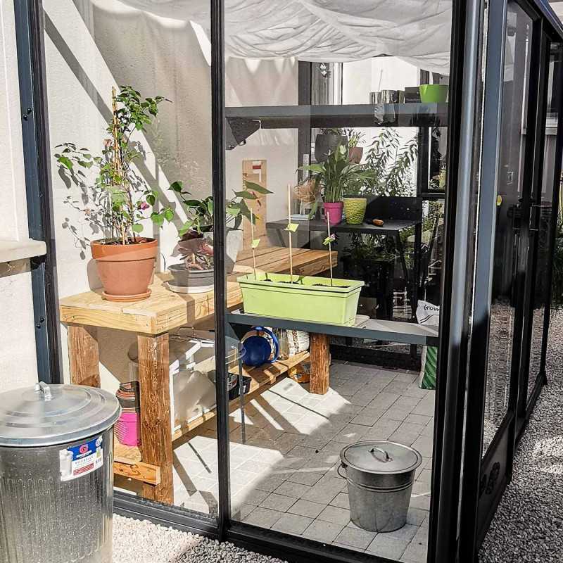 Invernadero LUXIA adosado anchura 1,58 m