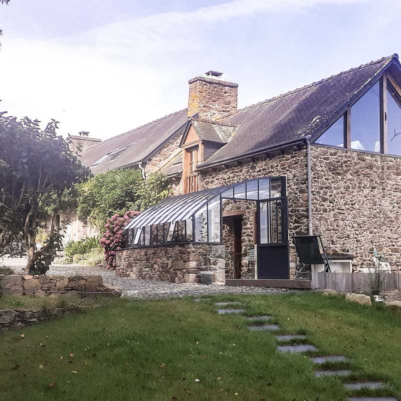 Invrnadero CHAMBORD anchura 2,80 m sobre muro