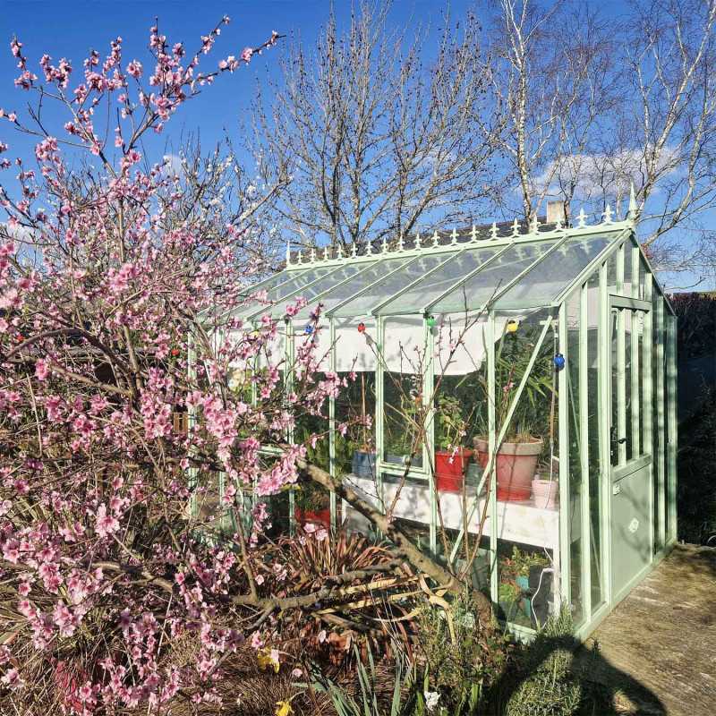 Invernadero AUTHENTIQUE anchura 2,75 m sobre base aluminio