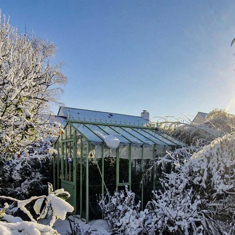 Invernadero AUTHENTIQUE anchura 2,75 m sobre base aluminio