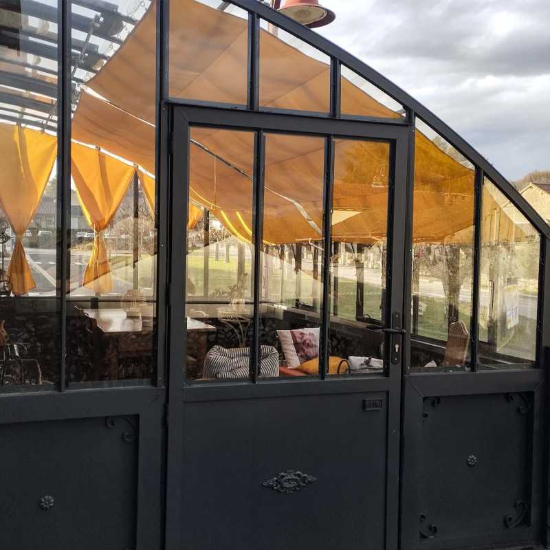 Invernadero CHAMBORD anchura 2,80 m sobre base aluminio