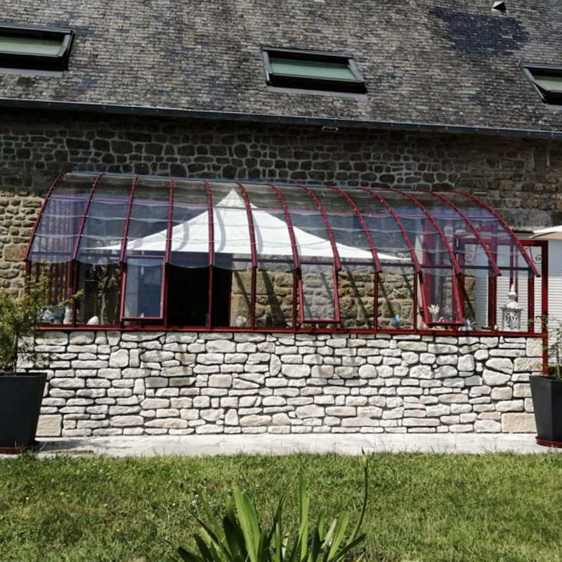 Invrnadero CHAMBORD anchura 2,80 m sobre muro