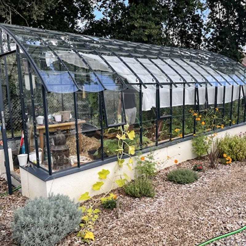 Invernadero VERSAILLES anchura 2,80 m sobre muro