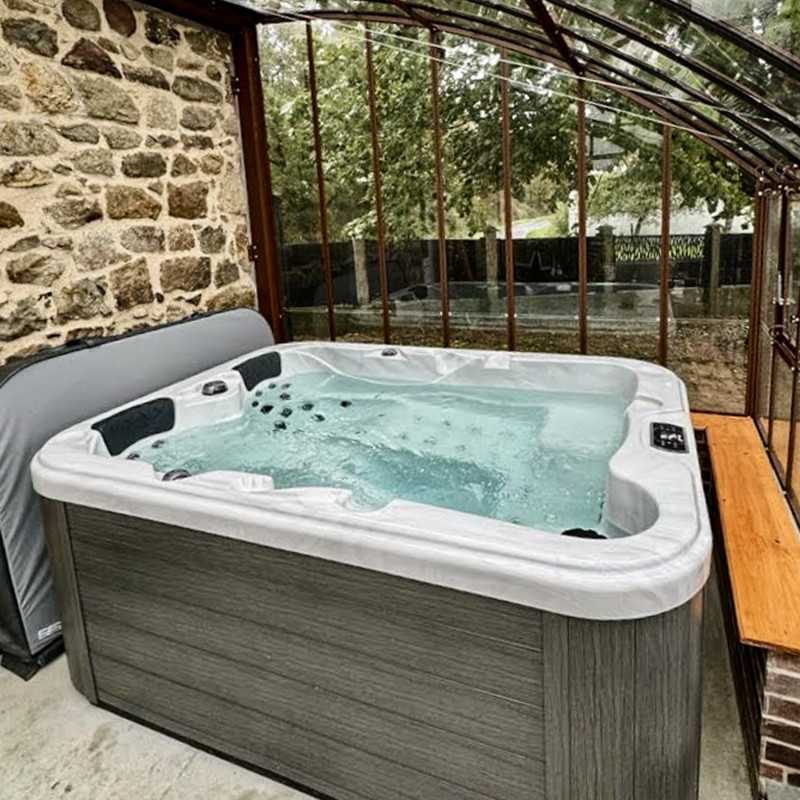 Invernadero MONTESQUIEU anchura 2,80 m sobre muro