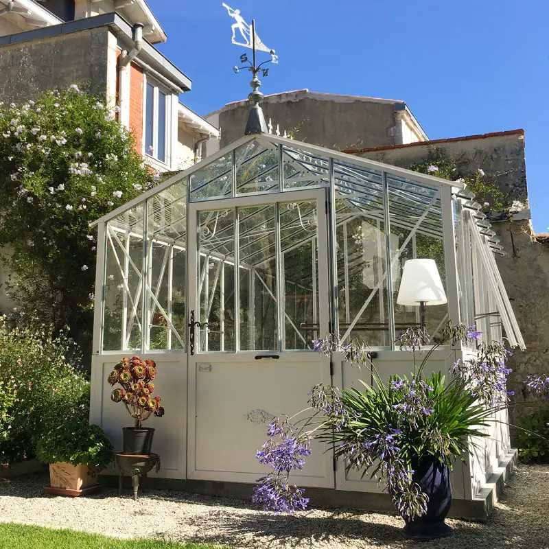 Serre à l'ancienne CLASSIQUE 2.75m sur embase aluminium