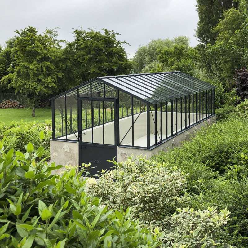 Serre à l'ancienne CLASSIQUE 2,75 m sur muret