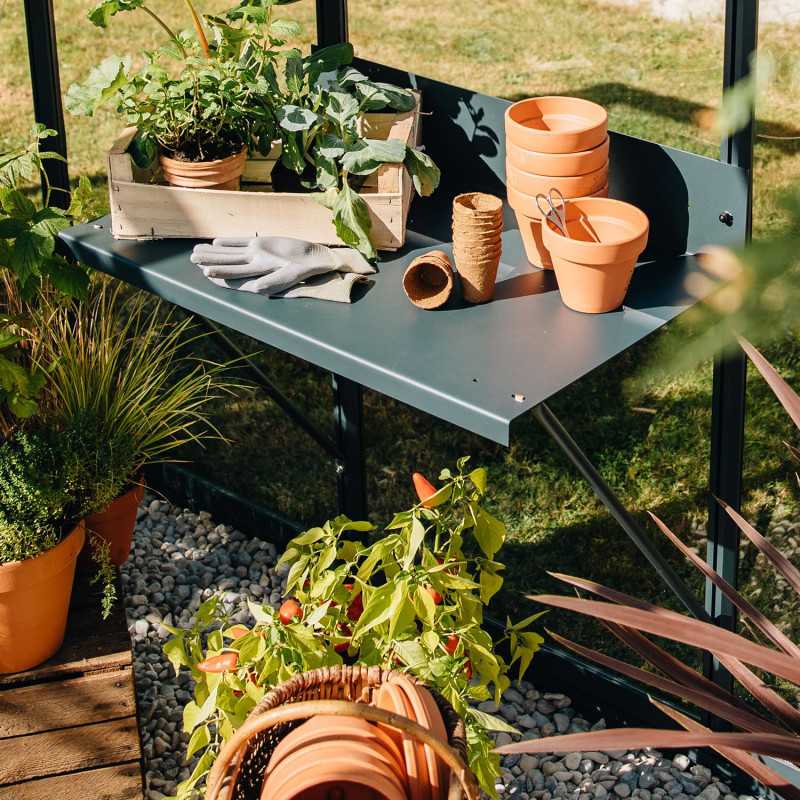 Mesa de trasplantar 80x50 cm en aluminio