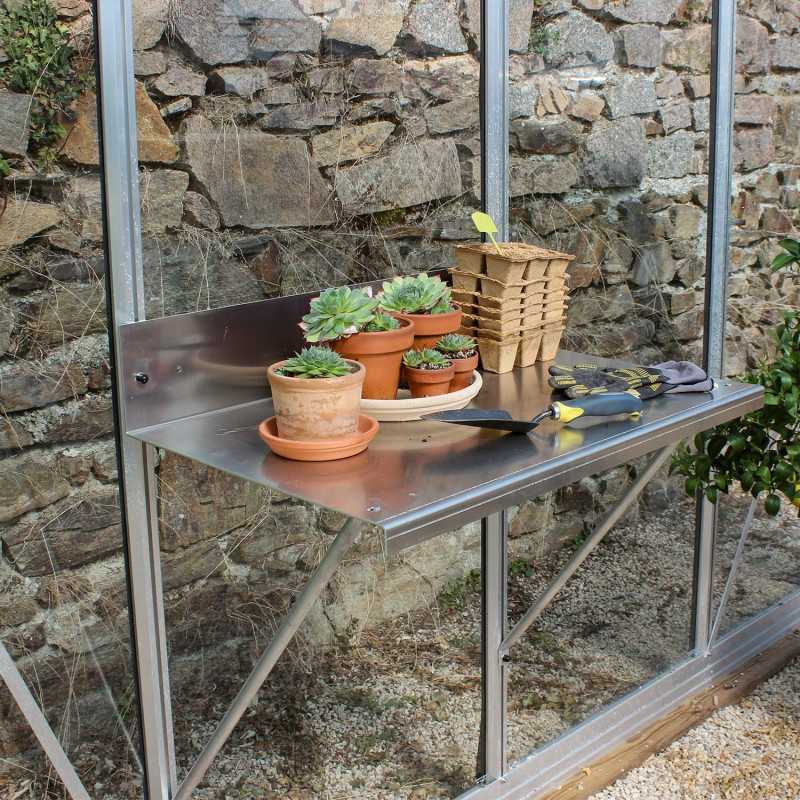 Mesa de trasplantar 80x50 cm en aluminio