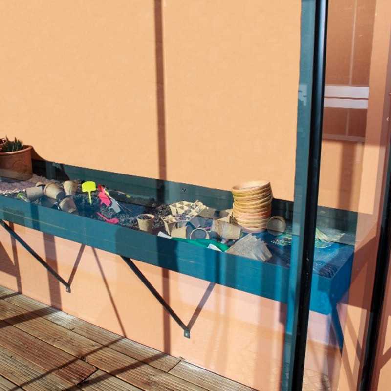 Bancal de cultivo con fondo estanco de aluminio