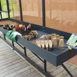 Bancal de cultivo con fondo estanco de aluminio