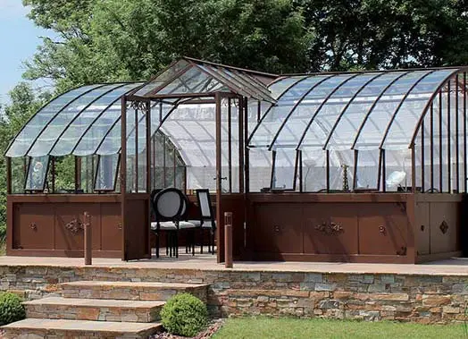 Collection de serres de jardin à l'ancienne