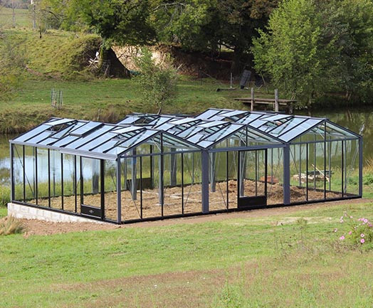 Serre de jardin en verre Supra Multi-chapelles